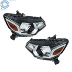 Halogen H4 Type Headlights Chrome Pair for Honda Fit (2015–2017)