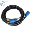 25FT 30A RV Power 4-Prong Extension Cord NEMA L14-30P/R