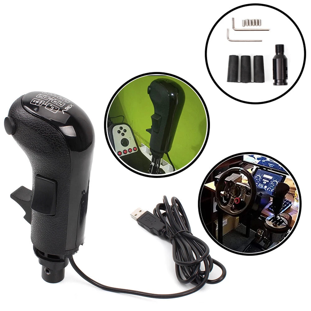 USB Games Gear Shift Knob for Logitech G25 G27 G29 TH8A FANATEC