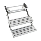 2X Retractable Two Step Platform Steps for RV Camper