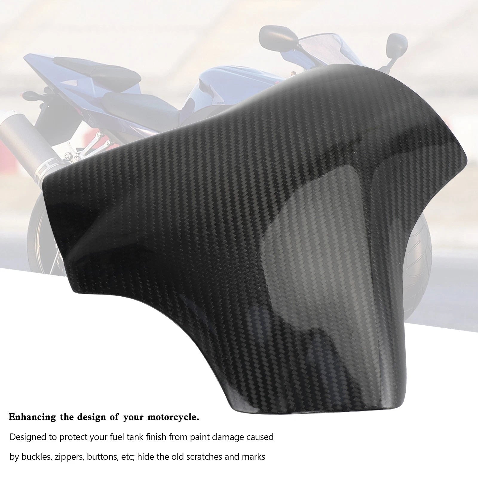Carbon Fiber Tank Cover Fairing for Yamaha YZF-R1 (2004–2006)