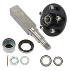 Square Trailer Hub with Bearing Kit for 3500 lbs Axle (5 on 4.5")