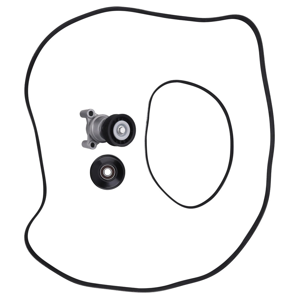 Serpentine Belt Tensioner Pulley Kit for Chevrolet Silverado 1500 2009-2013
