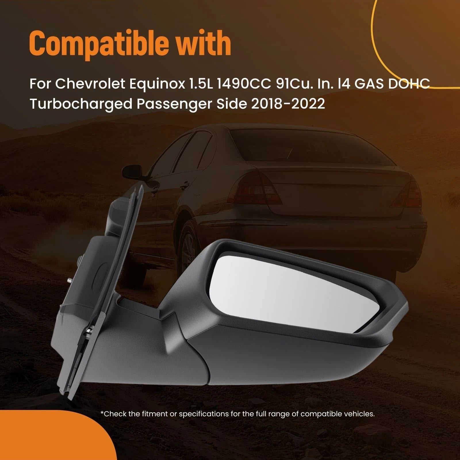 Heated Right Mirror for GMC Terrain (2018–2022) 23406418