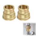 2X G3/4 to G1/2 Brass Reducing Coupler for Pneumatic Tool (Air Hose)