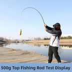 Fishing Rod 1.2m-2.4m with Wooden Handle for Stream Fishing