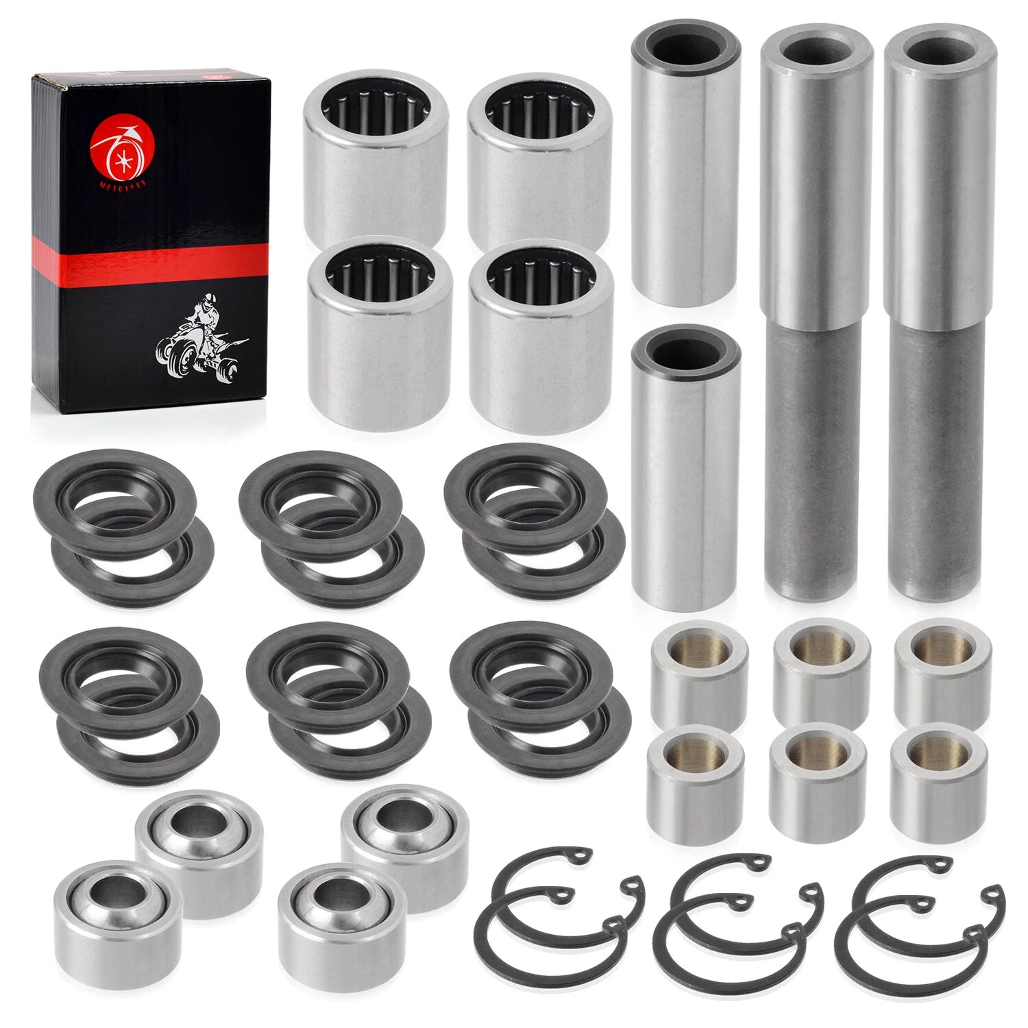 Front Upper Lower Arm Bearing Bushing Seal for Kawasaki Brute Force (2003-2023)