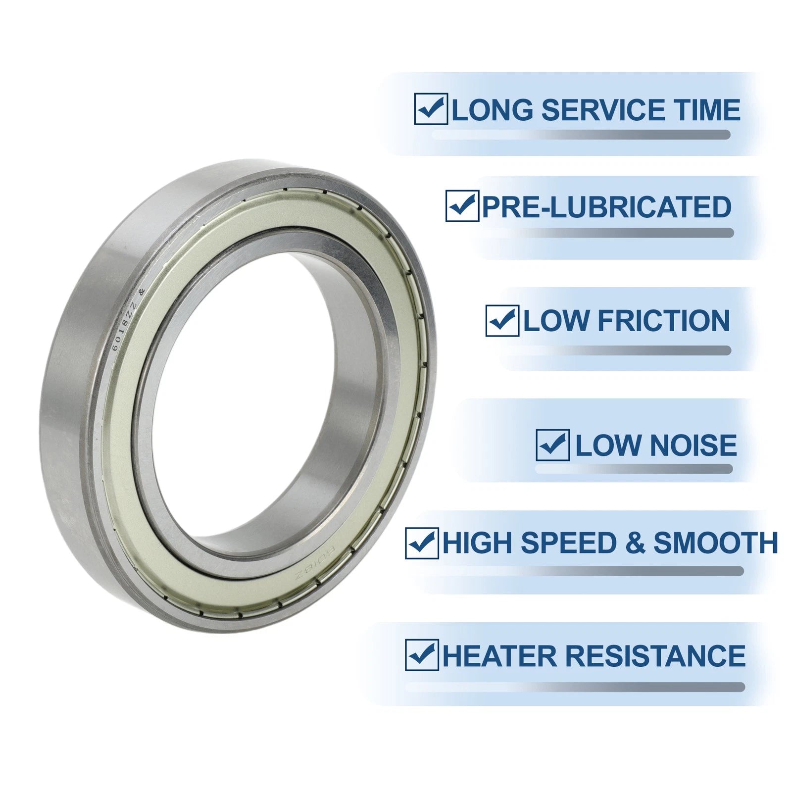 Deep Groove Ball Bearing 6018ZZ for Scooter Skateboard Wheel (90x140x24mm)