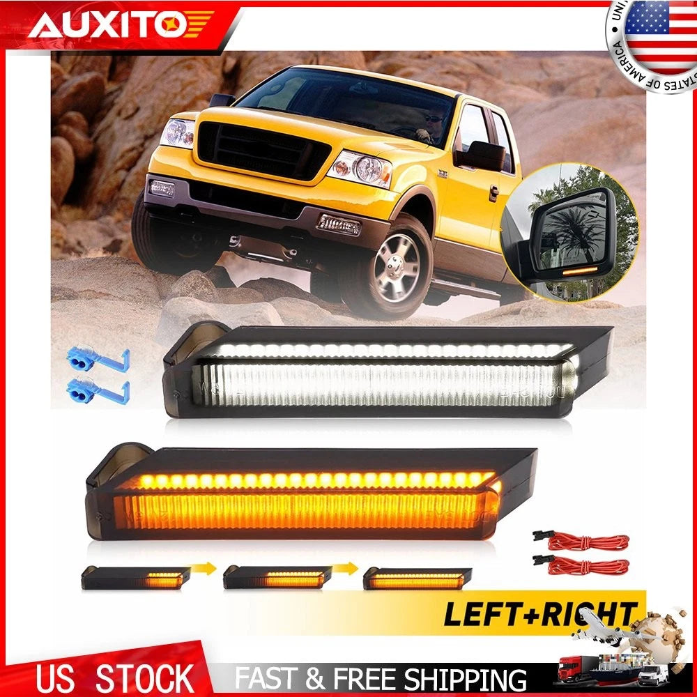LED Under Side Mirror Sequential Turn Signal Light for Ford F-150 (2004–2014)