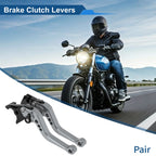 Short Brake Clutch Levers for Suzuki GSX-8R (2023–2025) Aluminum Alloy Titanium Tone