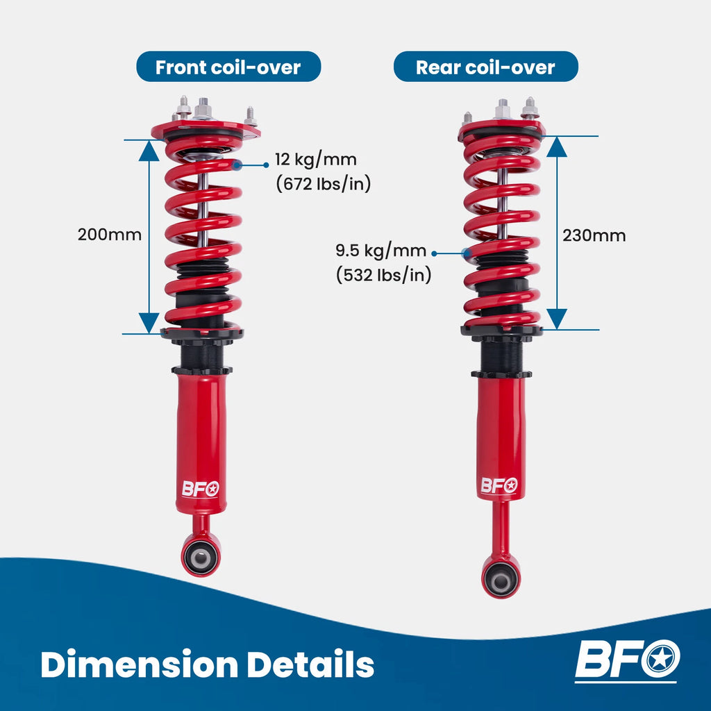 Coilovers for Lexus IS300/IS200 (1999–2005) Adjustable Height Suspension Kit