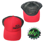 Powerstroke Hat for Ford Truck (Diesel, Red/Black Mesh Snapback)
