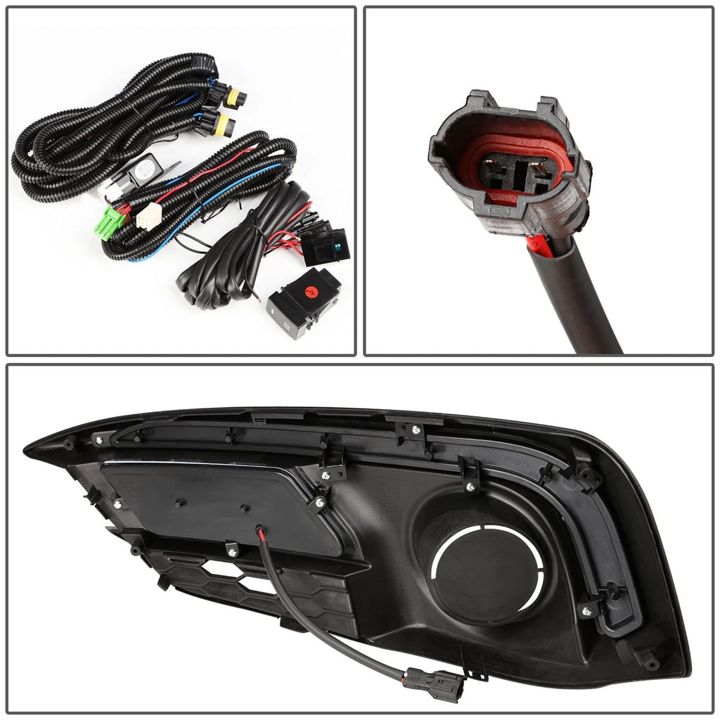 Fog Light/Lamp + Bezel for Honda Civic (2016–2017) 3-Color LED Strip