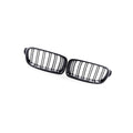 Half Carbon Gloss Black Dual Line Grille for BMW 3 Series F30 F35 (2013–2019)
