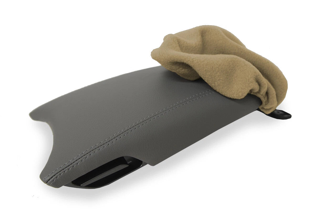 Fleece Console Lid Armrest Protector for Hyundai Azera (2012–2017) Beige