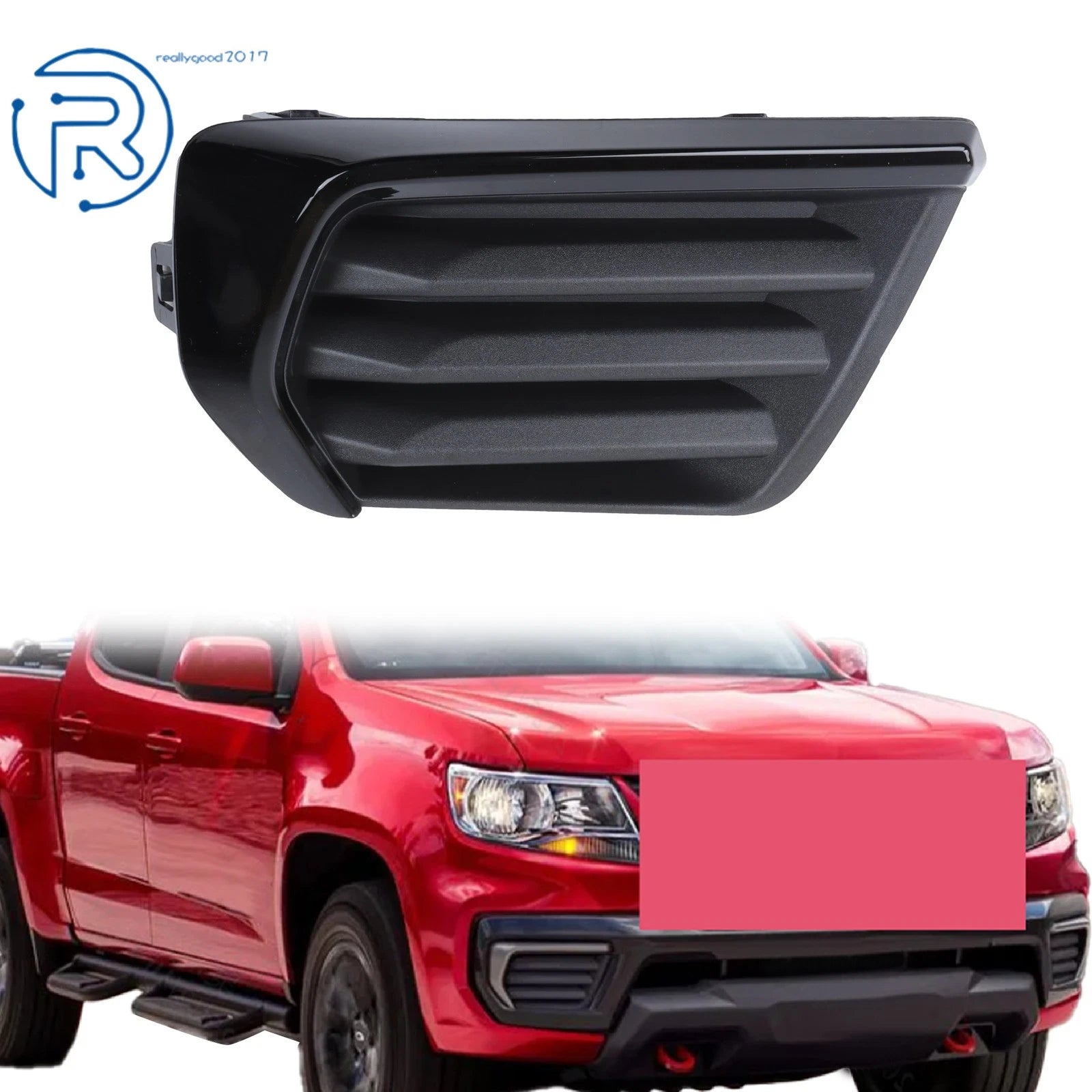 Front Fog Light Black Cover for Chevy Colorado (2021–2022)