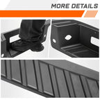 Rear Bumper Step Pad for Ford F-150 (2004–2008) w/ Sensor Holes, Tow Package, Black