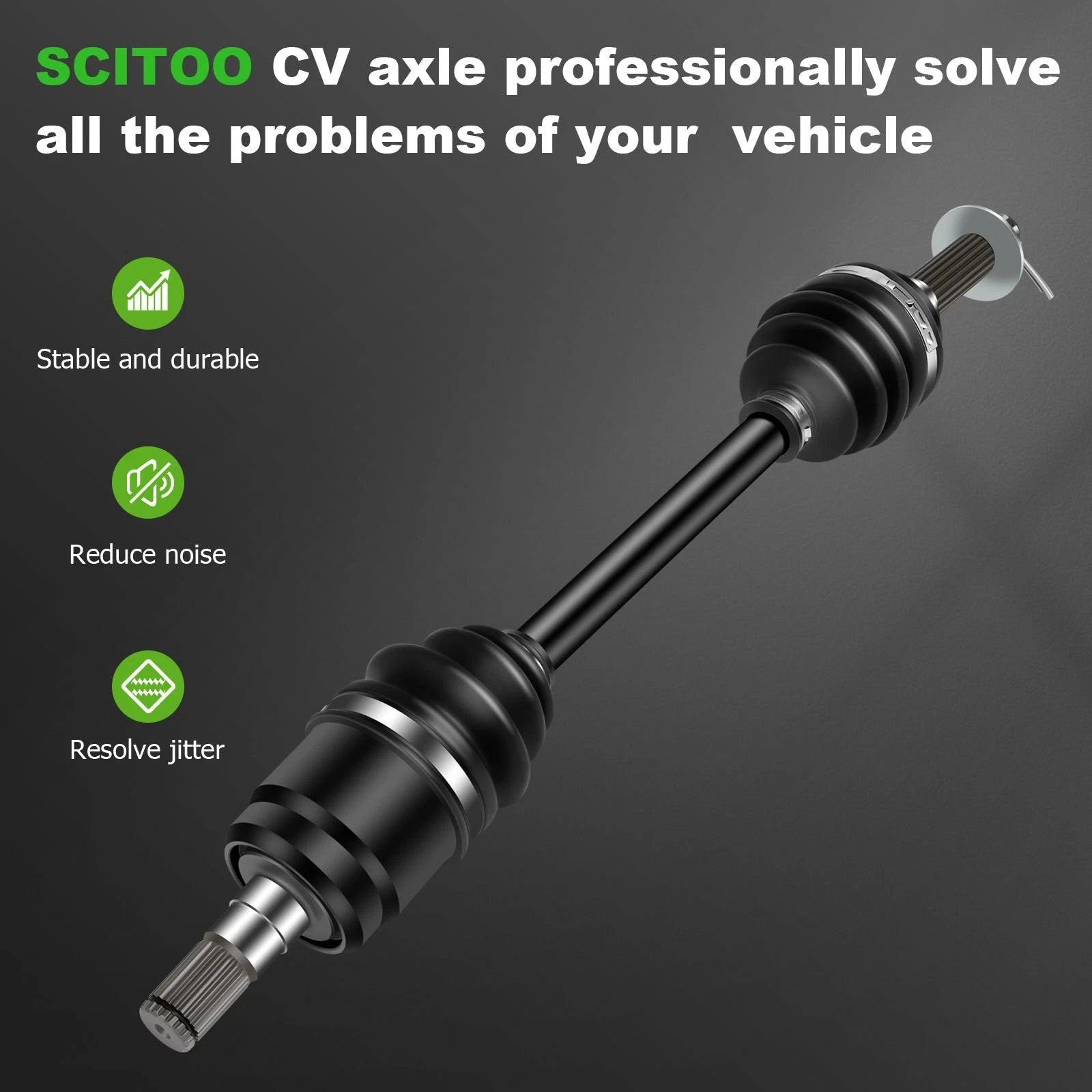 Front Right CV Axle Shaft for Suzuki King Quad 400 4x4 (2008–2018)
