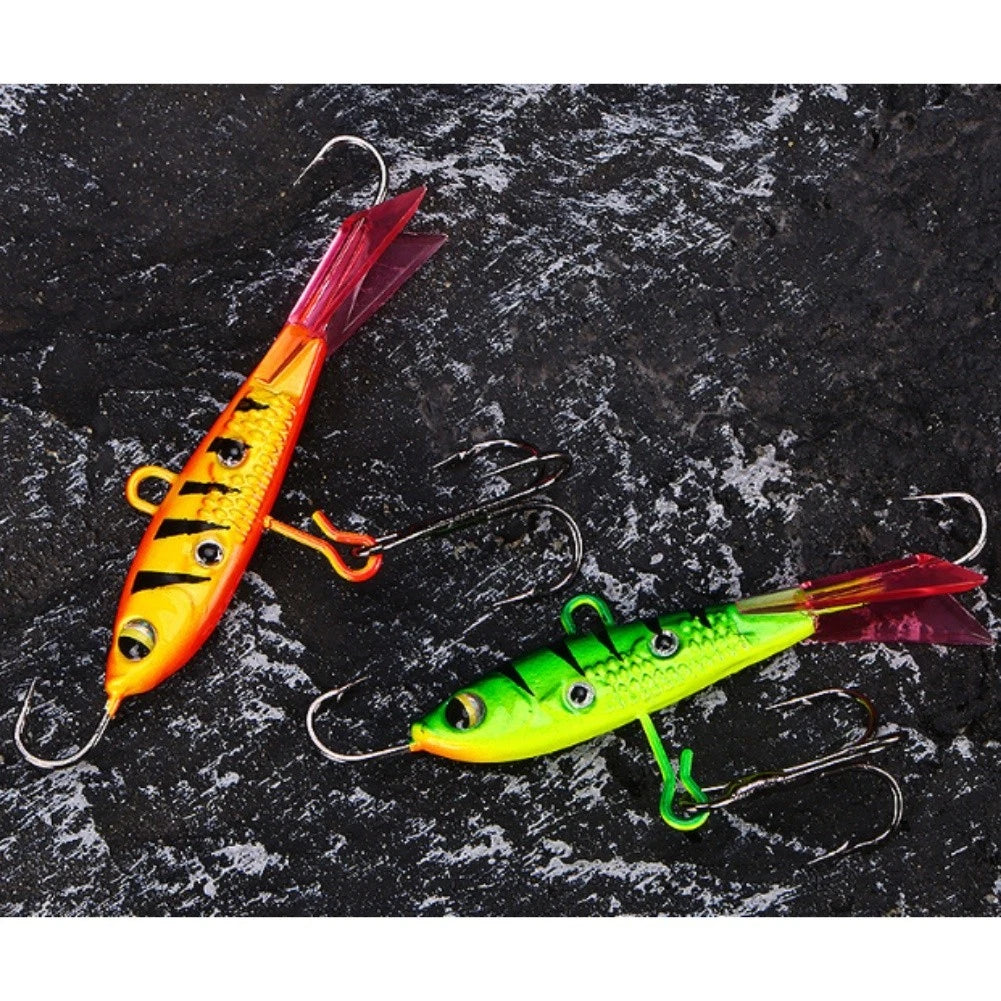 Winter Artificial Ice Fishing Lure Balancer 6cm 10g with Three Eye Design