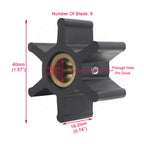 Water Pump Flexible Impeller for Jabsco 4528-0001 Volvo 803729 Sherwood 9979