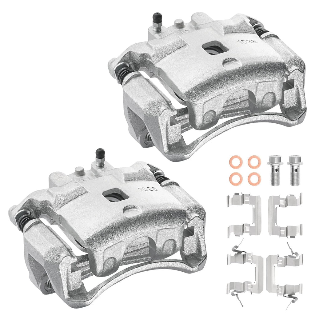 Front Brake Calipers with Bracket for Nissan Sentra (2007-2019)