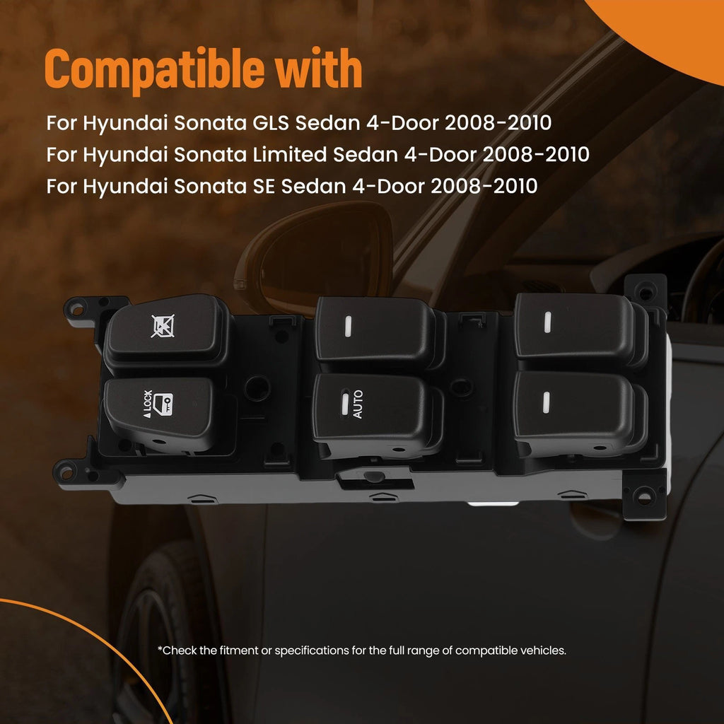 Master Power Window Switch for Hyundai Sonata (2008–2010) 935703K600