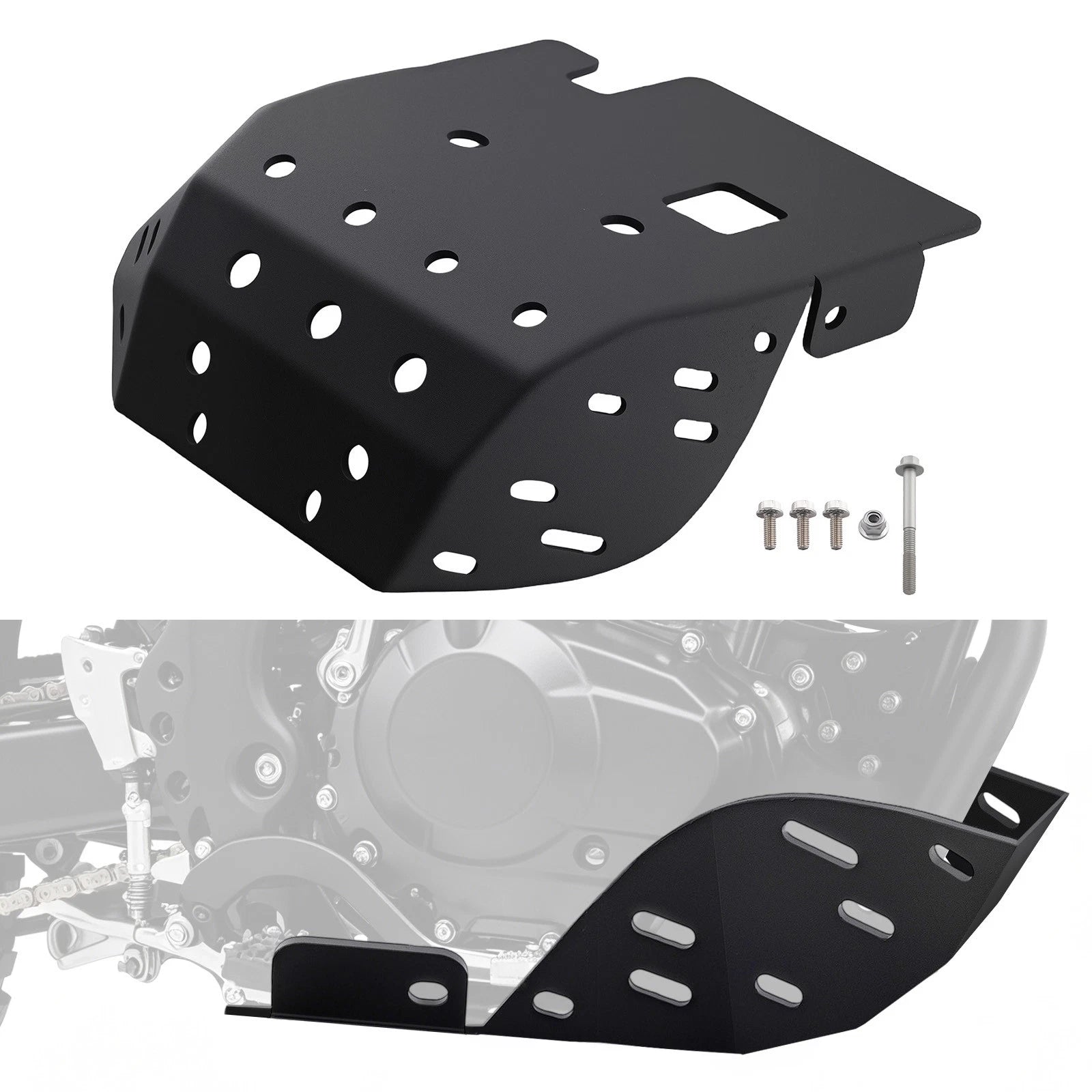 Skid Plate Engine Bottom Guard for Honda XR650L (1993–2025) Aluminum