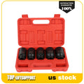 Set of 5 Deep Spindle Axle Nut Sockets 30-36mm