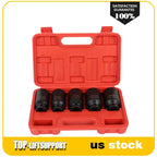 Set of 5 Deep Spindle Axle Nut Sockets 30-36mm