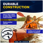 2X Side-Mount Kayak Handles with Bungee Paddle Hook Holder - FO4862