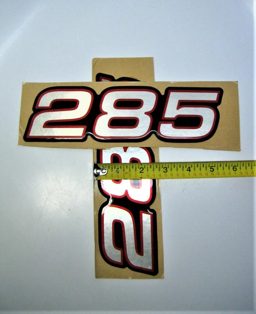 Set of 2 Silver Series 285 Outboard 3D Decal Stickers for Stratos (N/A)