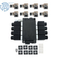 4X 12V DC Hydraulic Monoblock Solenoid Directional Control Valve 13 GPM
