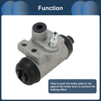 2X Brake Wheel Cylinder No.W37846 for Honda Civic (1990–2000) Aluminum Alloy