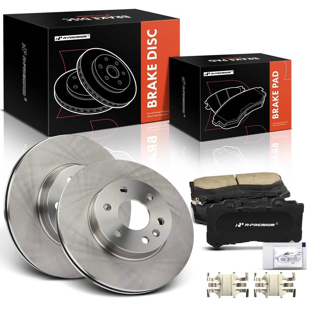 Set of 2 Front Disc Brake Rotors & Ceramic Pads for Chevy Colorado (2015–2020)