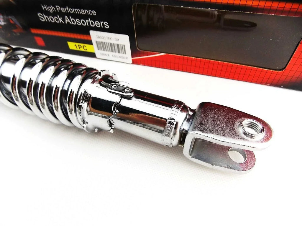 317mm JBS Chrome Rear Shock Absorbers for Honda CB360T (1976-1977)