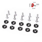 20Pcs M6 Billet Aluminum Fender Bumper Washer Bolt Trim for Universal