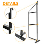 Set of 4 Black Cargo Shipping Container Shelving Shelf Brackets 22"x60"