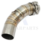 Stainless Mid Link Pipe Exhaust Muffler for Kawasaki Z900 (2017–2019)