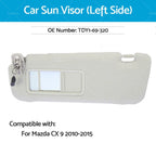 Left Sun Visor for Mazda 3 5 6 CX-7 CX-9 (2002–2015) TDY1-69-320