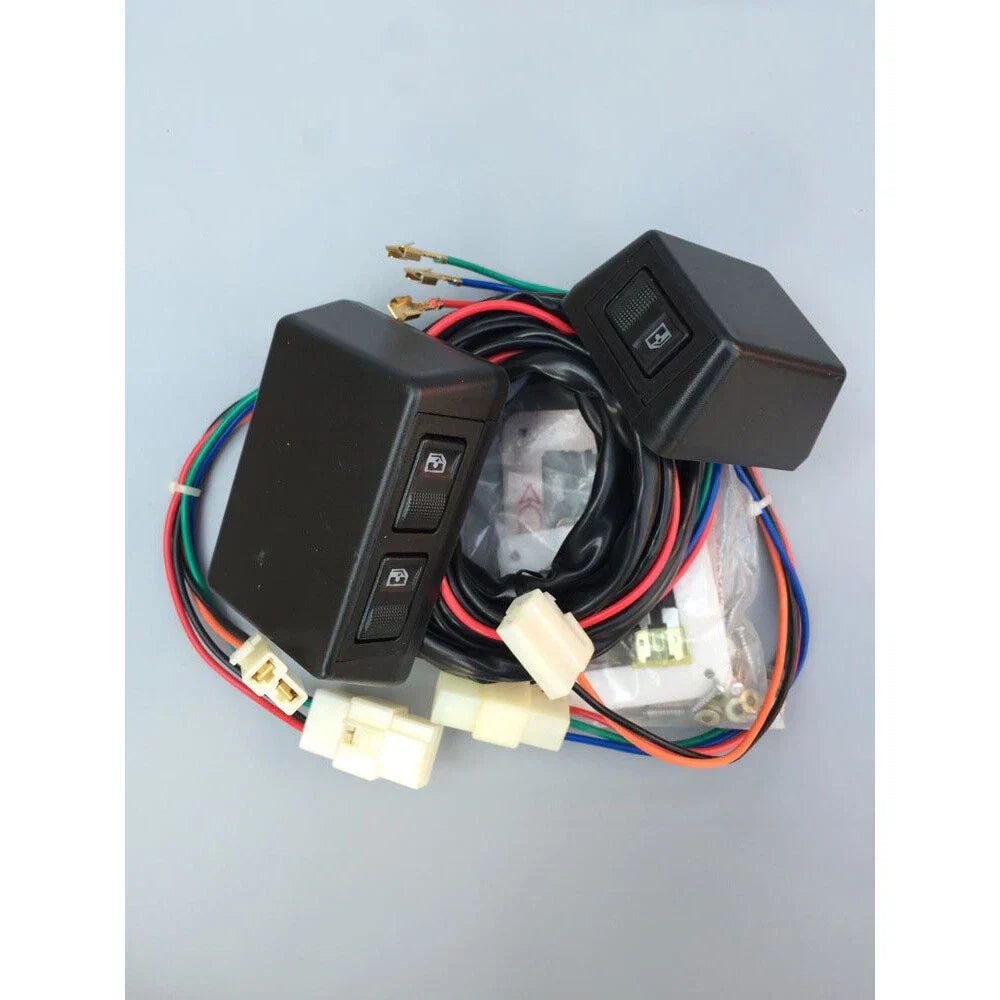 Universal 3 Remote Switch Kit for Door Lock Power Window 12V for Car (Fits 2 Doors)