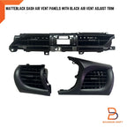 Black Center Dashboard Air Vents Panel for Toyota Hilux Ute Revo (2015-2024)
