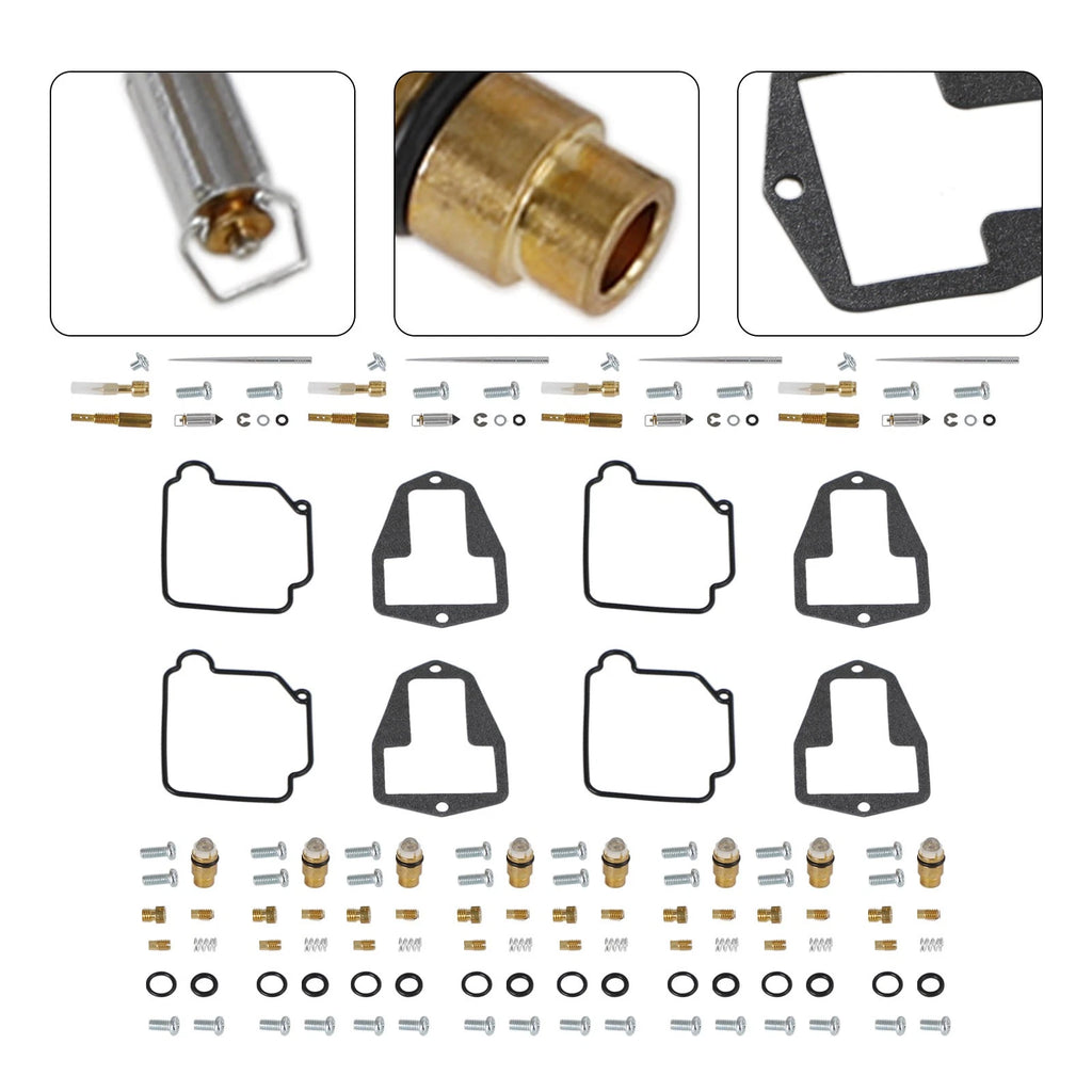 4X Carburetor Rebuild Repair Kit for Suzuki DRZ250 (2001–2007)