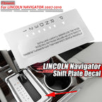 Shifter Sticker Decal Matte Silver for Lincoln Navigator (2007–2010)
