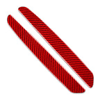 2X Carbon Red Door Sill Scuff Guard Plate Trim for Alfa Romeo Giulia (2015–2019)