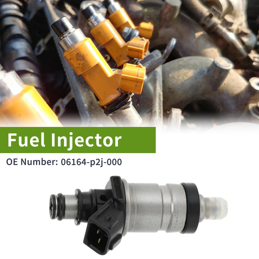 Fuel Injector No. 06164-P2J-000 for Honda Civic Si (1999–2000) 1 Pc Black