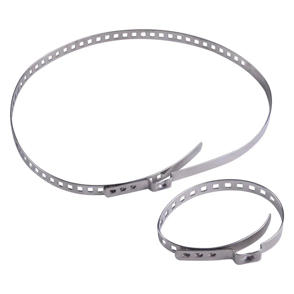10 x Silver Stainless Steel Axle Boot Clamps for Various Models