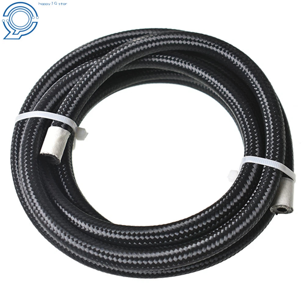 Set of 6 Braided Stainless Steel Fuel Line Hose Ends for Rotary Swivel