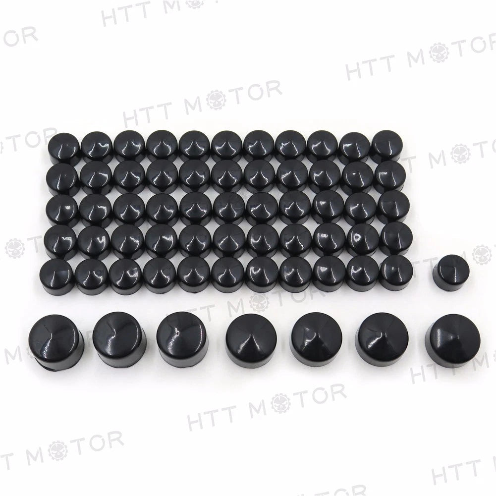 63pcs Black Caps Cover Kit for Harley Sportster (2004–2015)