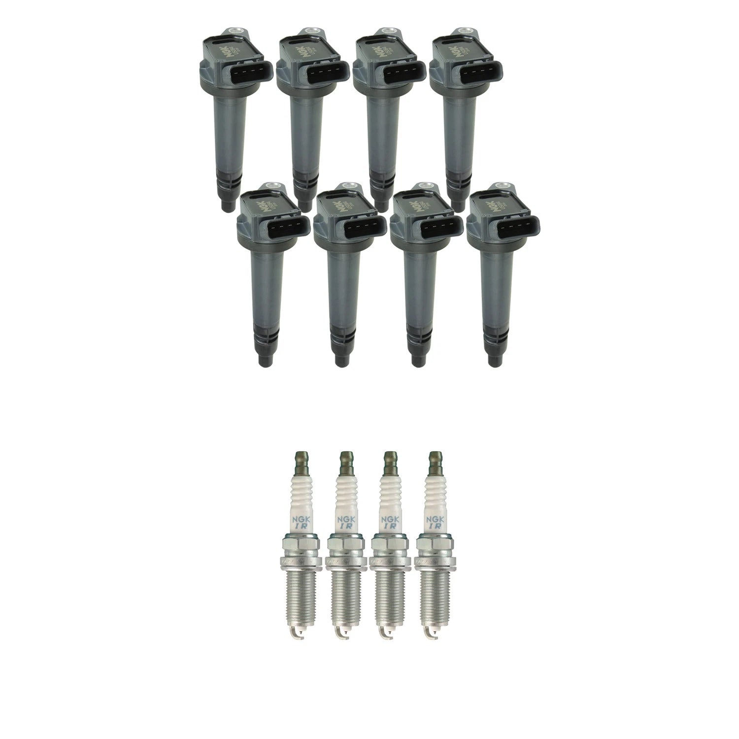 Set of 8 NGK Ignition Coils & Iridium Spark Plugs for LX570 Tundra (2007–2021)