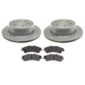 ACDelco Silver Rear Brake Kit 345mm Disc Rotors Pads for Sierra 1500 (2014–2019)